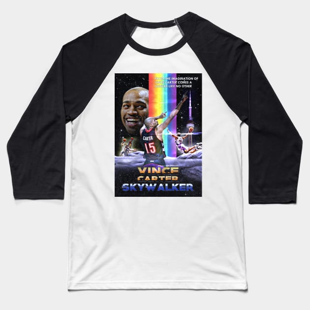 Vince 'Skywalker' Carter Baseball T-Shirt by krisb_pix